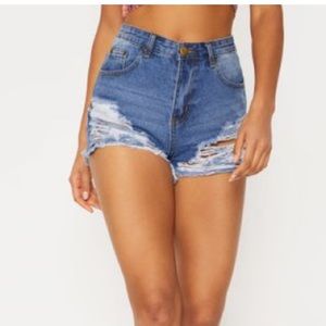 High rise mom denim shorts